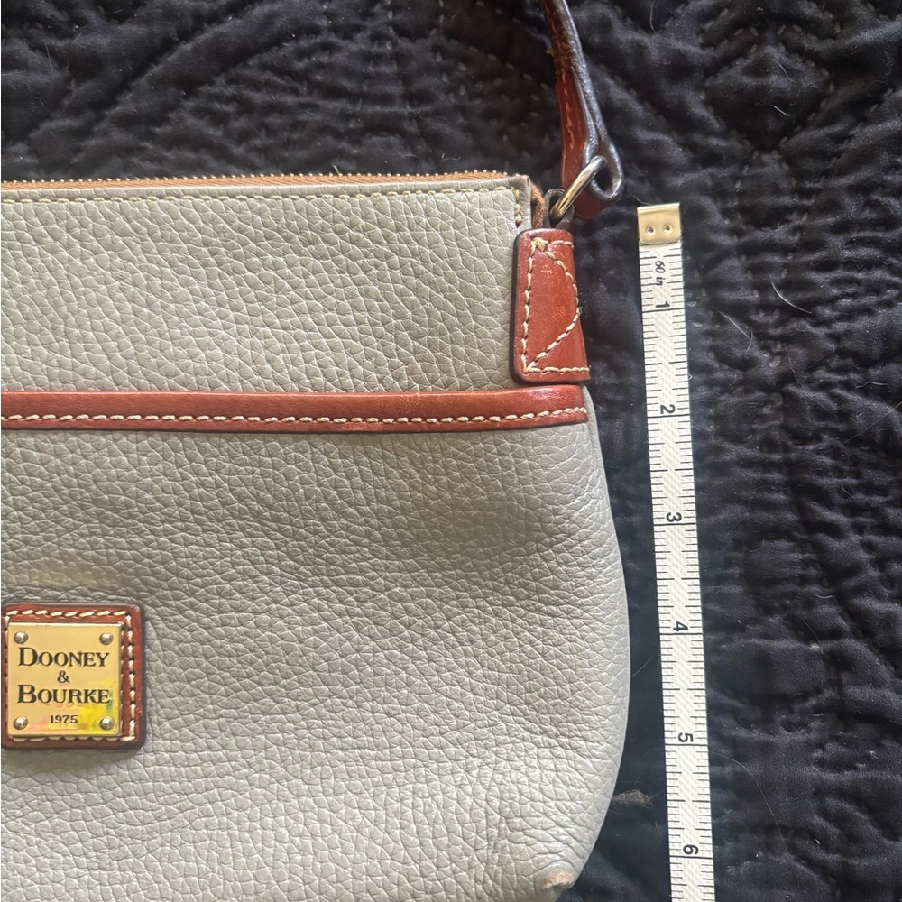 Dooney & Bourke Gray and Brown Crossbody Bag - Picture 13 of 14